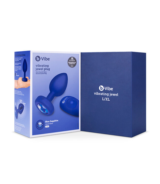 B-Vibe - Vibrerende Juwelen Plug L/XL Navy