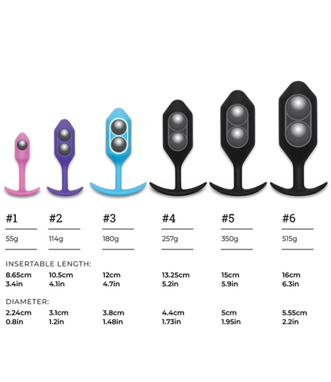 B-Vibe - Snug Plug 6 Zwart
