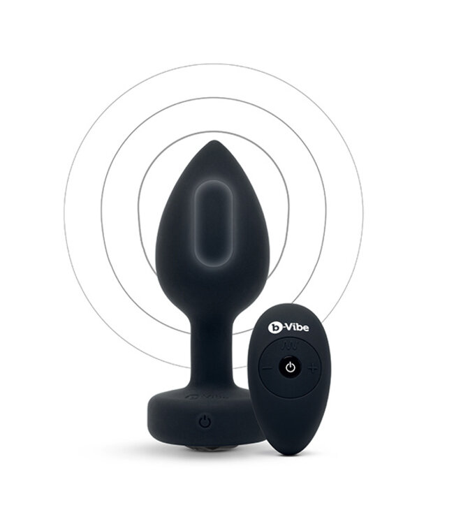 B-Vibe - Vibrerende Juwelen Plug M/L Zwart