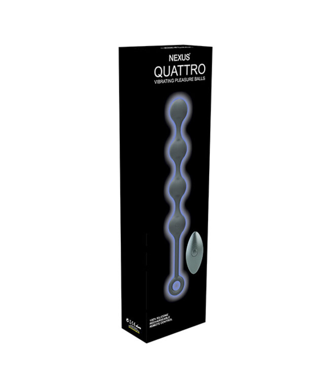 Nexus - Quattro Remote Control Vibrating Pleasure Beads Zwart
