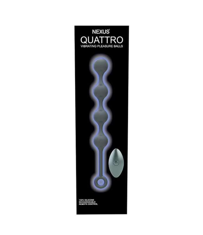 Nexus - Quattro Remote Control Vibrating Pleasure Beads Zwart