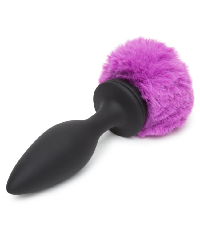Happy Rabbit - Oplaadbare Vibrerende Butt Plug Zwart & Paars Groot