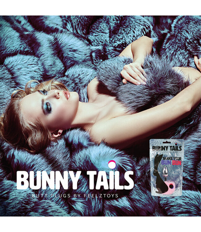 FeelzToys - Bunny Tails Butt Plug Paars
