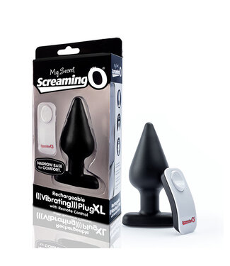 The Screaming O The Screaming O - Vibrerende Plug XL Zwart