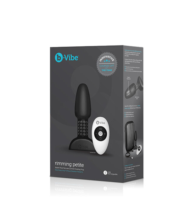 B-Vibe - Rimming Petite Remote Control Plug Zwart