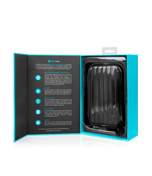 B-Vibe - Rimming Petite Remote Control Plug Zwart
