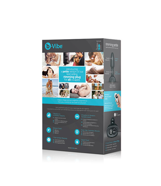 B-Vibe - Rimming Petite Remote Control Plug Zwart