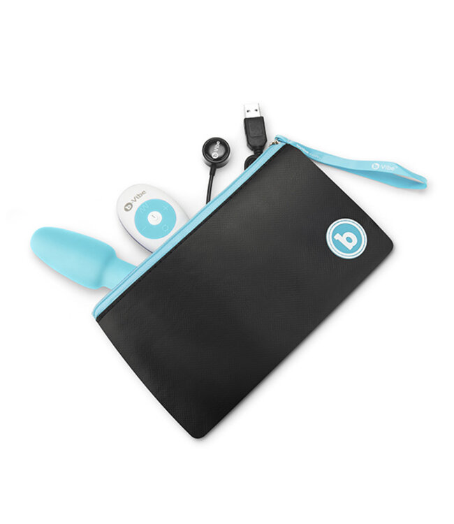 B-Vibe - Rimming Petite Remote Control Plug Blauw