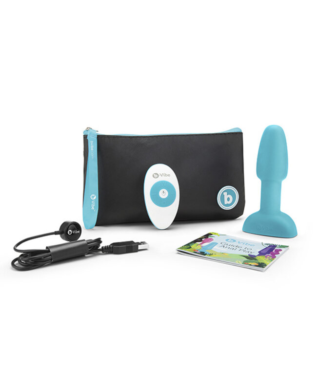 B-Vibe - Rimming Petite Remote Control Plug Blauw