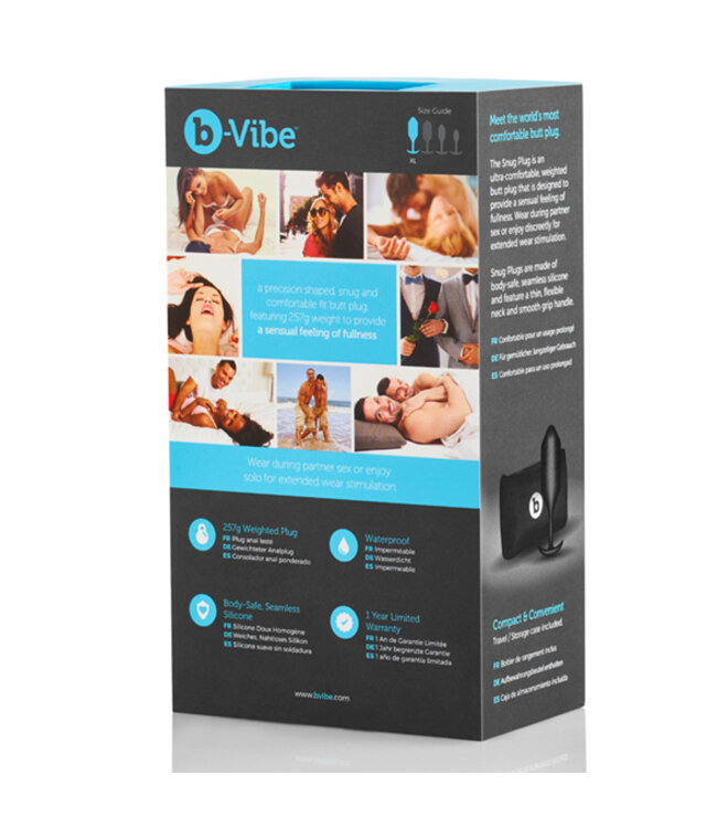 B-Vibe - Snug Plug 4 Zwart