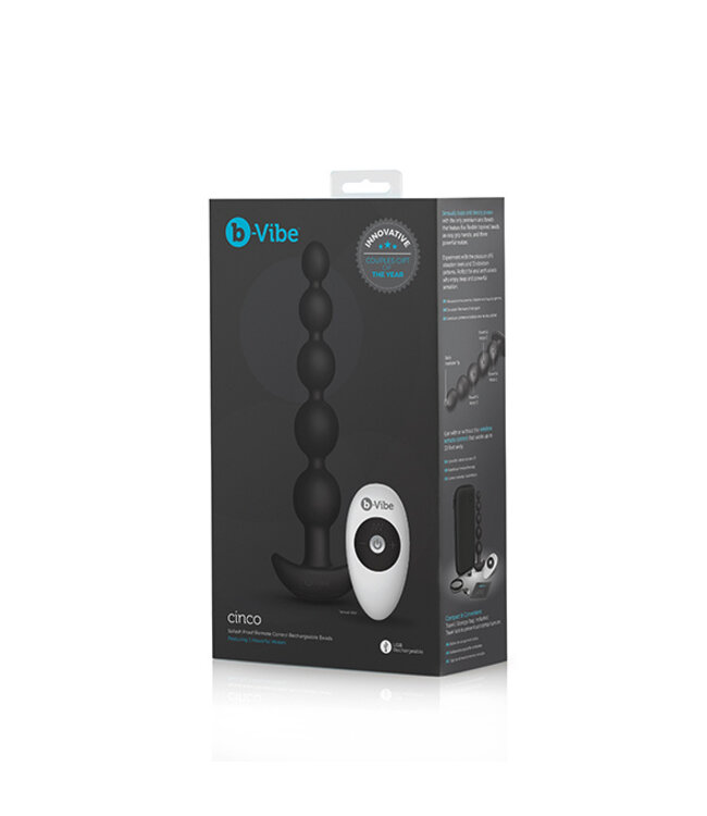 B-Vibe - Cinco Anale Kralen Zwart