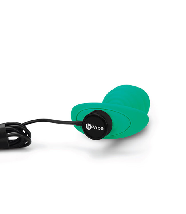 B-Vibe - Texture Plug Twist Groen