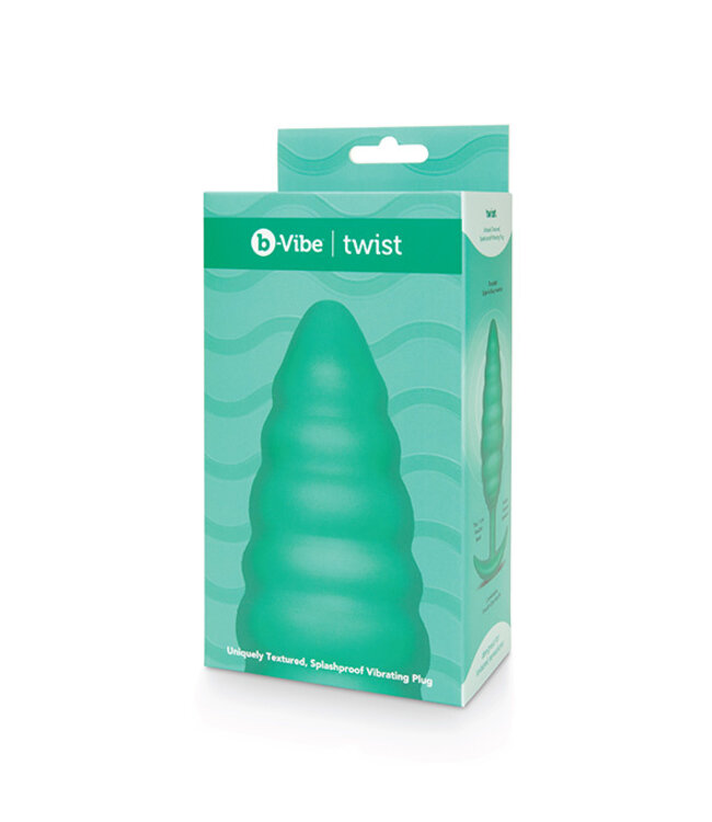 B-Vibe - Texture Plug Twist Groen