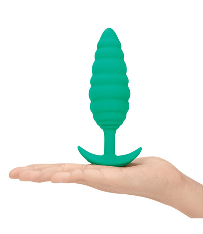 B-Vibe - Texture Plug Twist Groen