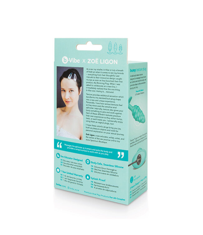 B-Vibe - Texture Plug Bump Blauw