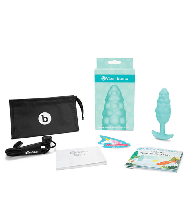 B-Vibe - Texture Plug Bump Blauw