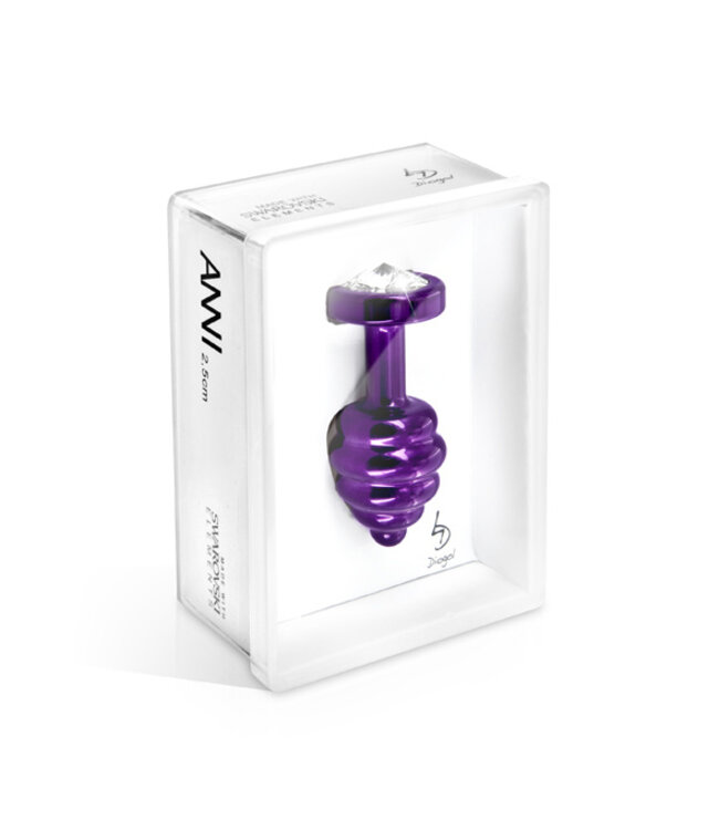 Diogol - Ano Butt Plug Geribbeld Paars 30 mm