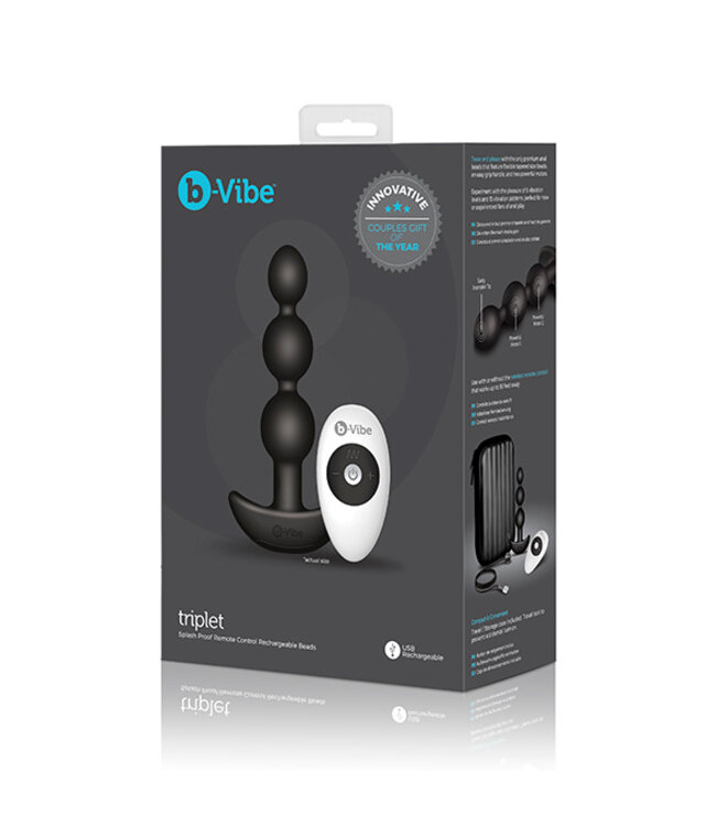 B-Vibe - Triplet Anale Kralen Zwart