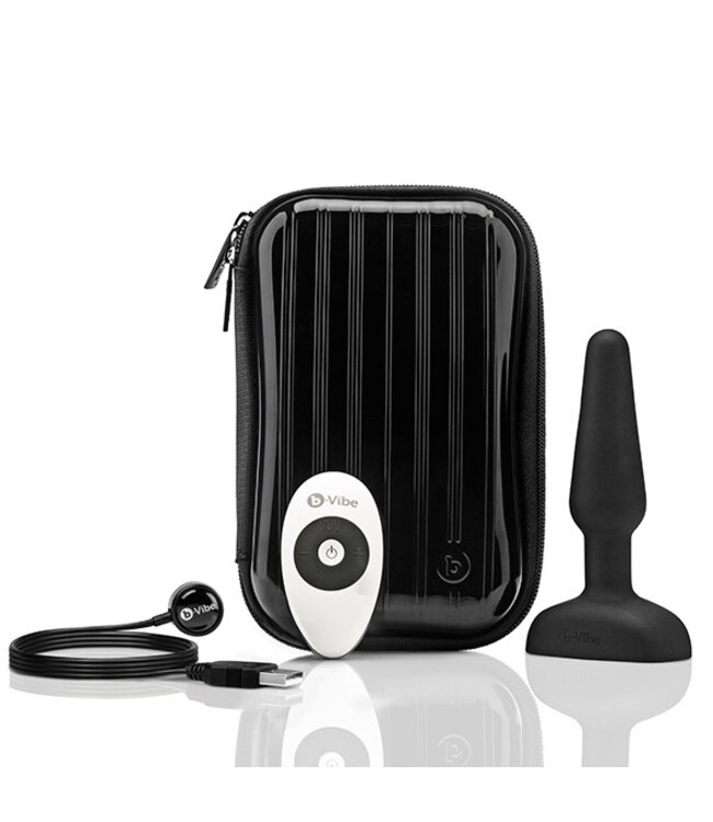 B-Vibe - Trio Remote Control Butt Plug Zwart