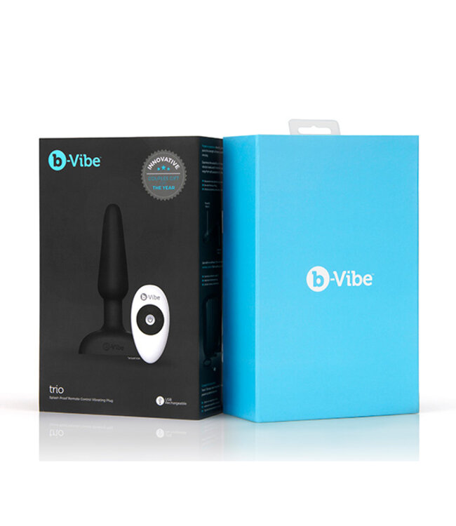 B-Vibe - Trio Remote Control Butt Plug Zwart