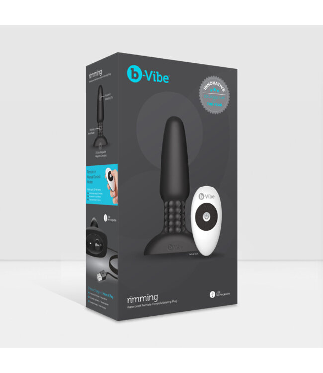 B-Vibe - Rimming Remote Control Plug 2 Zwart