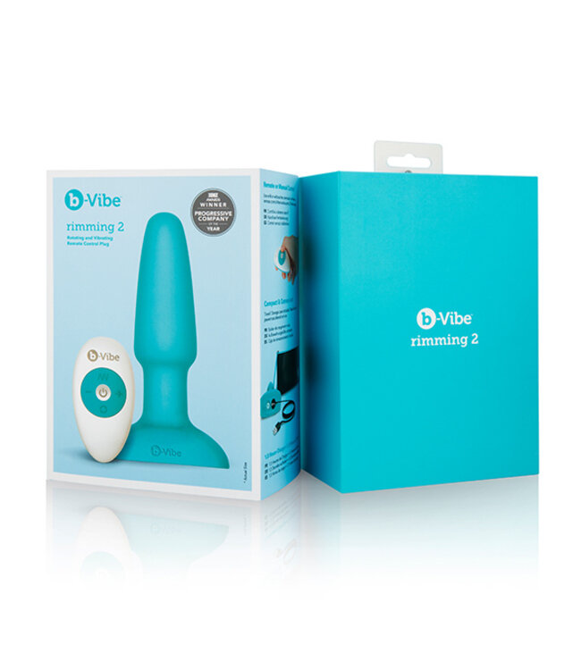 B-Vibe - Rimming Remote Control Plug 2 Blauw