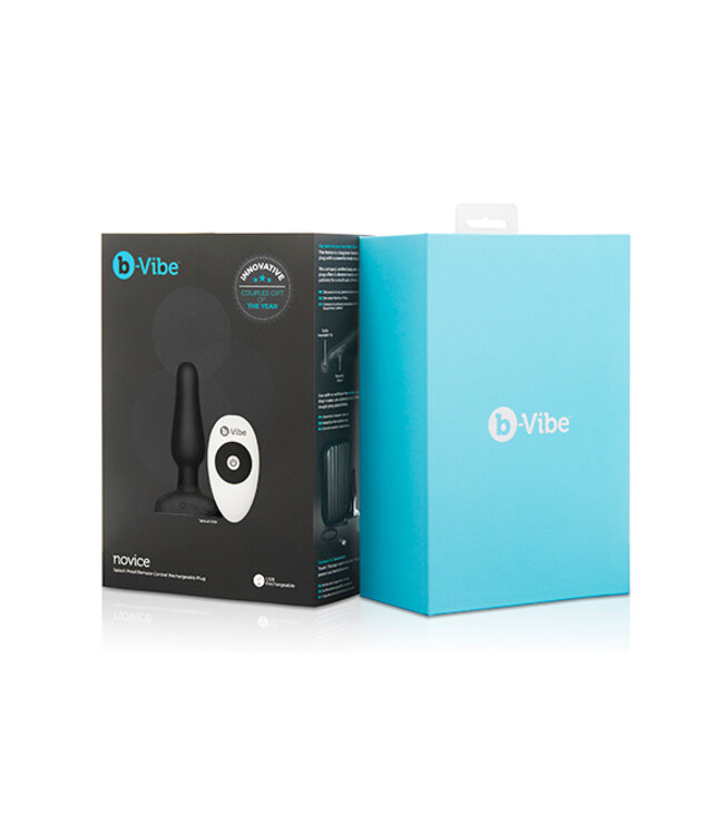 B-Vibe - Novice Remote Control Plug Zwart