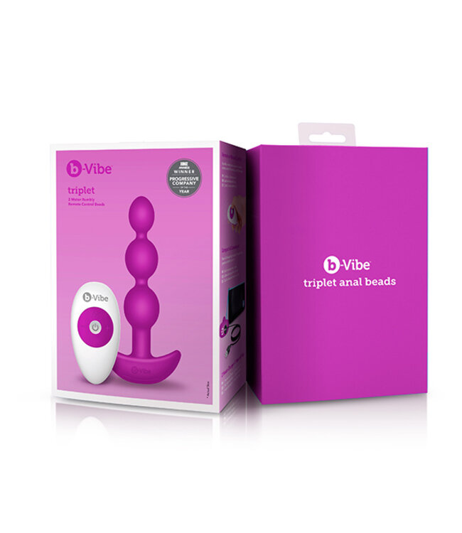 B-Vibe - Triplet Anale Kralen Fuchsia