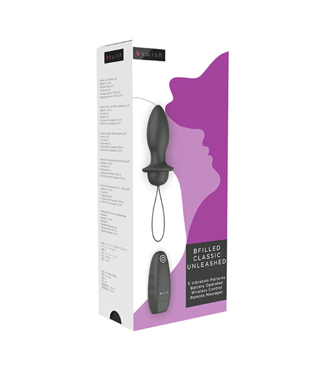 B Swish - bfilled Classic Vibrerende Plug Zwart