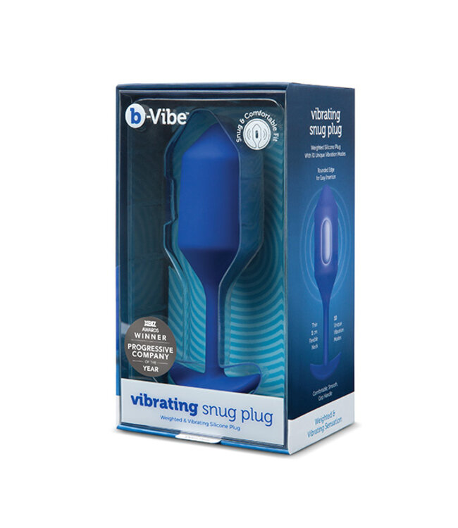 B-Vibe - Vibrerende Snug Plug 4 (XL) Blauw