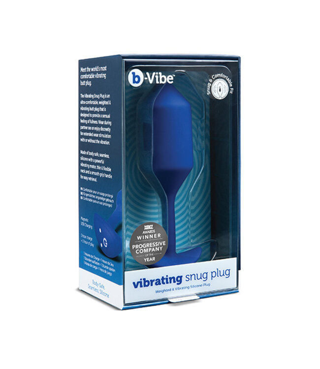 B-Vibe - Vibrerende Snug Plug 4 (XL) Blauw