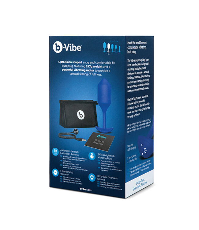 B-Vibe - Vibrerende Snug Plug 4 (XL) Blauw