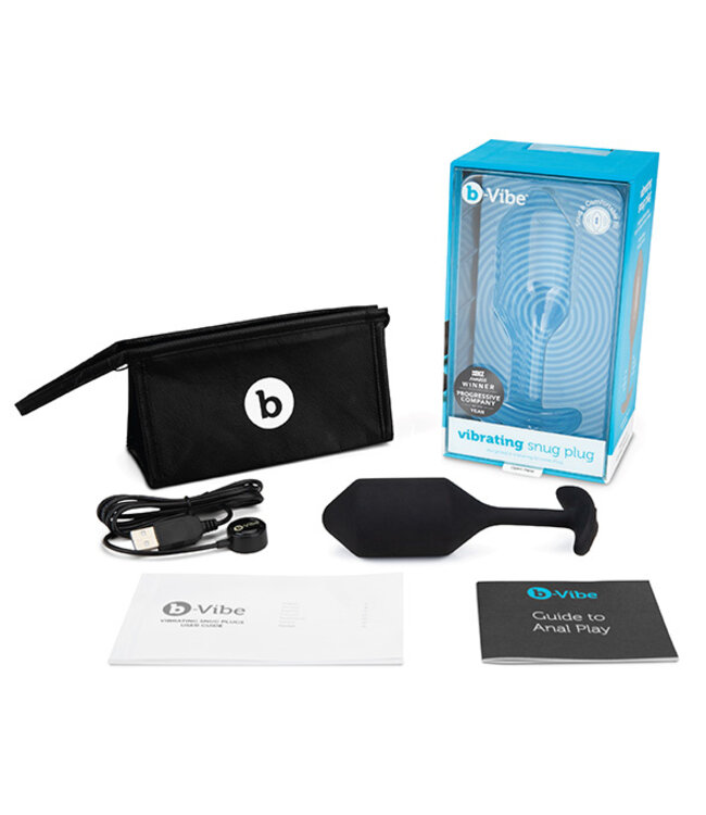 B-Vibe - Vibrerende Snug Plug 4 (XL) Zwart