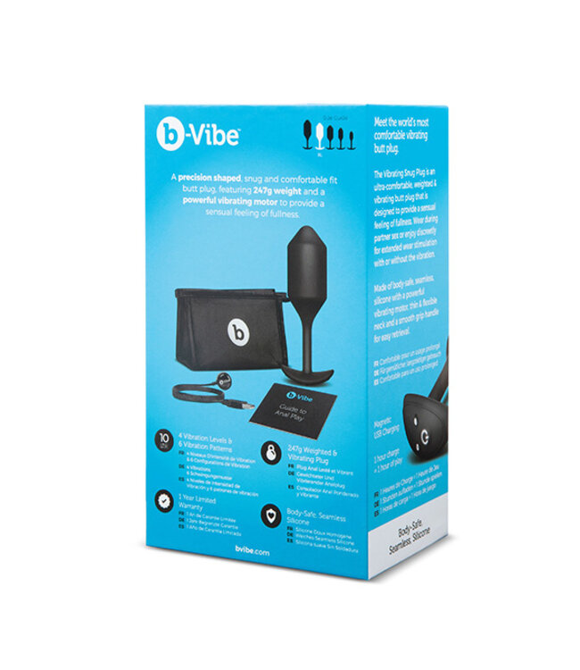 B-Vibe - Vibrerende Snug Plug 4 (XL) Zwart