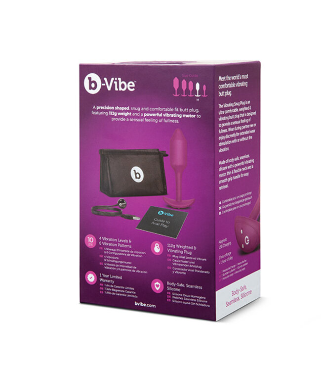 B-Vibe - Vibrerende Snug Plug 2 (M) Roze