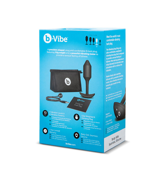 B-Vibe - Vibrerende Snug Plug 2 (M) Zwart