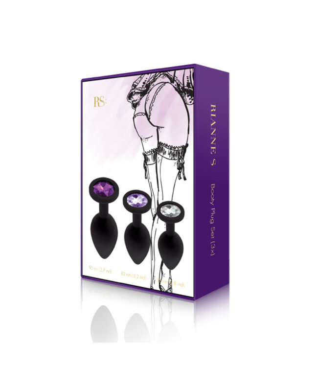 RS - Soiree - Booty Plug Original Set 3x Zwart