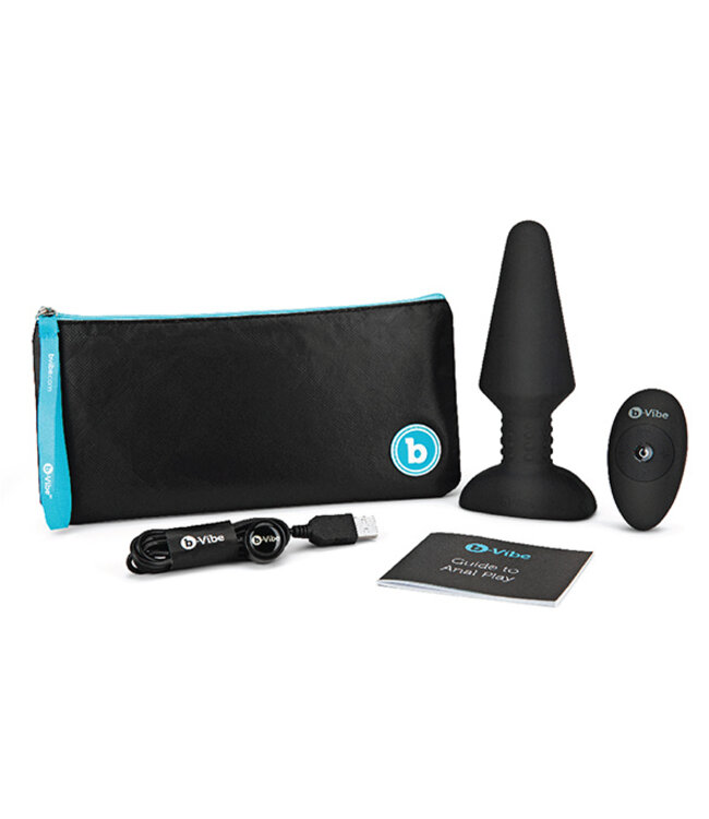 B-Vibe - Rimming Remote Control Plug XL Zwart