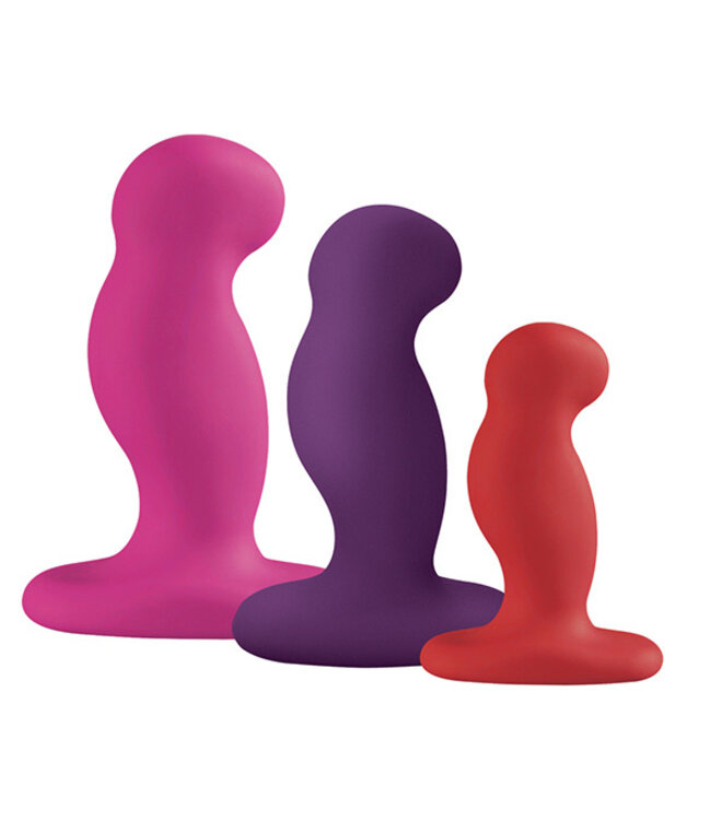 Nexus - G-Play Trio Plus Unisex Vibrator Pack S/M/L Roze Rood Paars