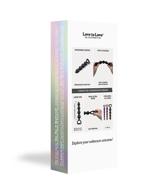 Love to Love - Bing Bang Maat L - Anaal Kettingen - Zwart