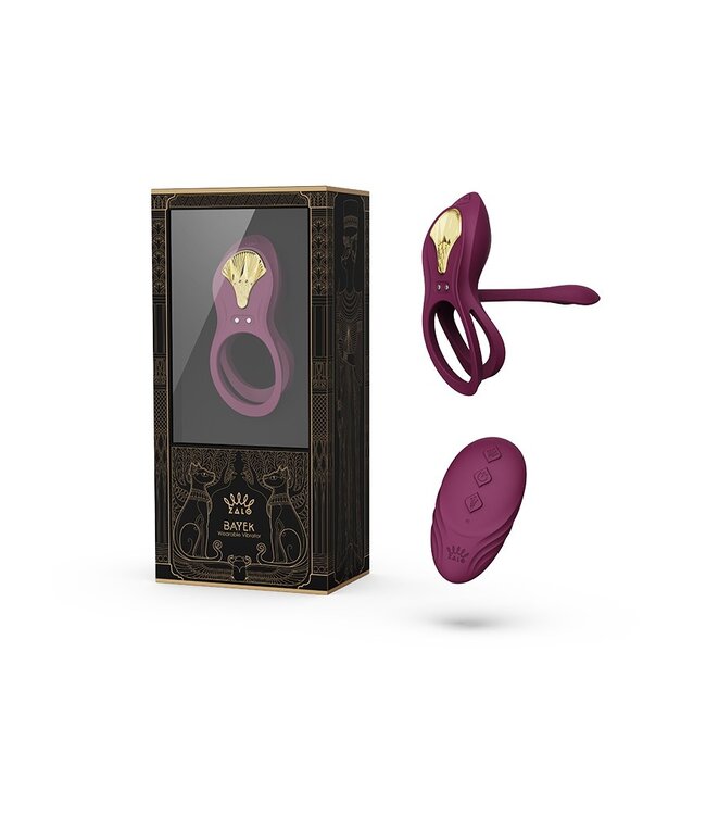 ZALO - Bayek - Cockring Vibrator (met afstandsbediening) - Paars
