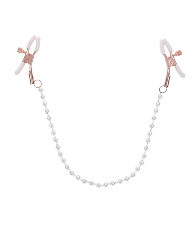 Sportsheets - S&M Peaches ‘n CreaMe Pearl Nipple Clamps Cream