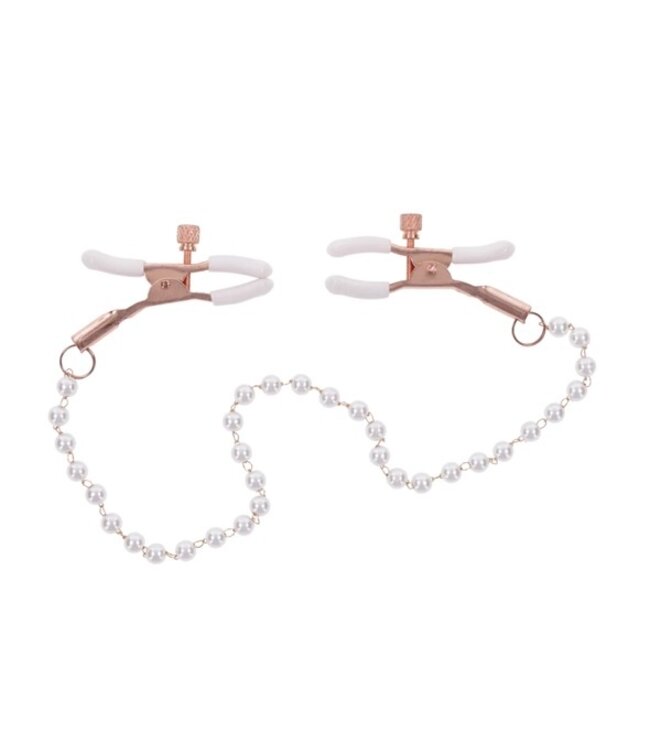 Sportsheets - S&M Peaches ‘n CreaMe Pearl Nipple Clamps Cream