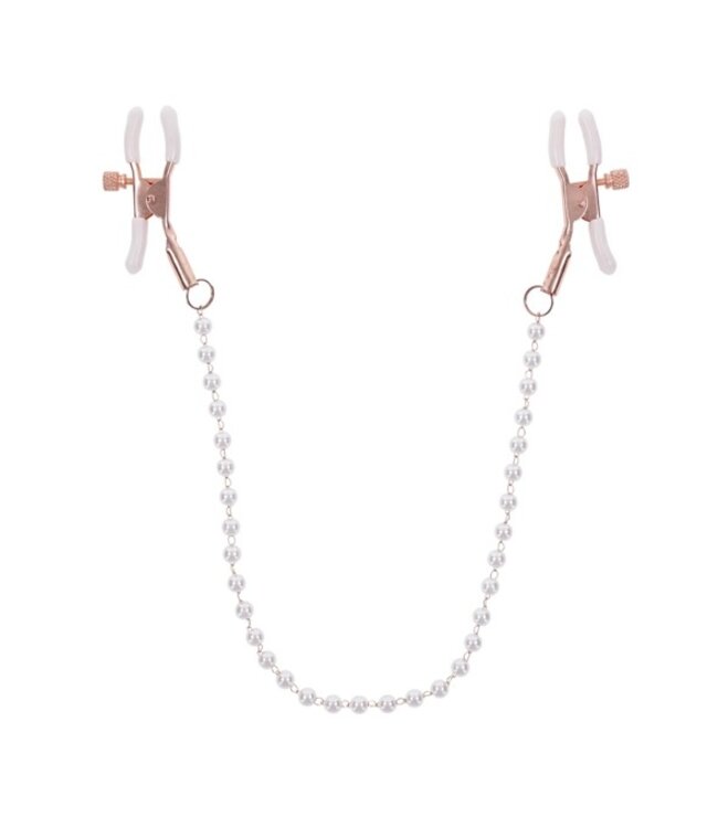 Sportsheets - S&M Peaches ‘n CreaMe Pearl Nipple Clamps Cream