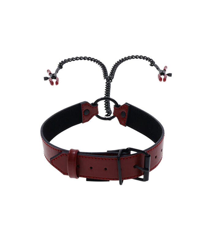 Sportsheets - Saffron Collar with Nipple Clamps