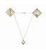 Lockink LOCKINK - Adjustable Nipple Clamps with Light Pendant Gold