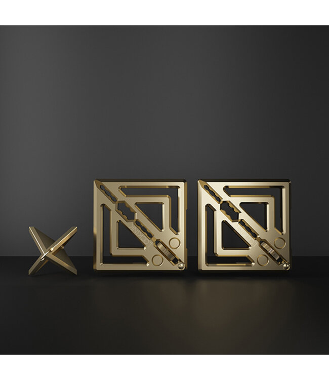 LOCKINK - Adjustable Nipple Clamps with Light Pendant Gold