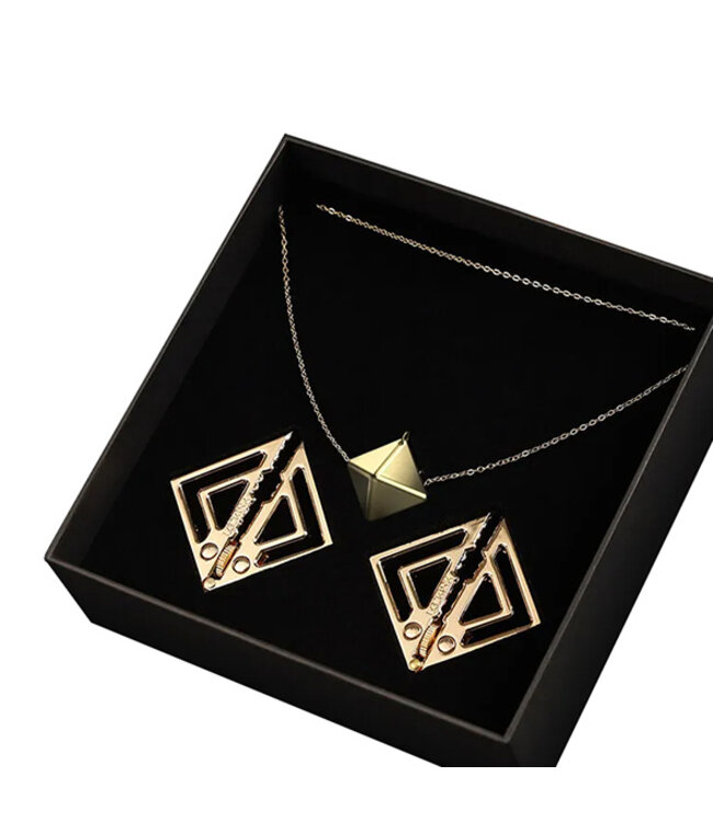 LOCKINK - Adjustable Nipple Clamps with Heavy Pendant Gold