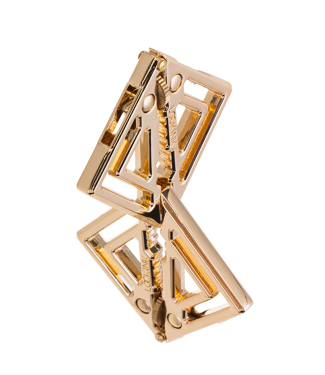 LOCKINK - Adjustable Nipple Clamps with Heavy Pendant Gold