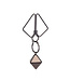 Lockink LOCKINK - Nipple Clamps with Heavy Pendant - grey